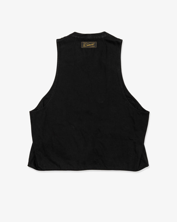 RAF SIMONS - Denim Oversized Gilet - (Black)