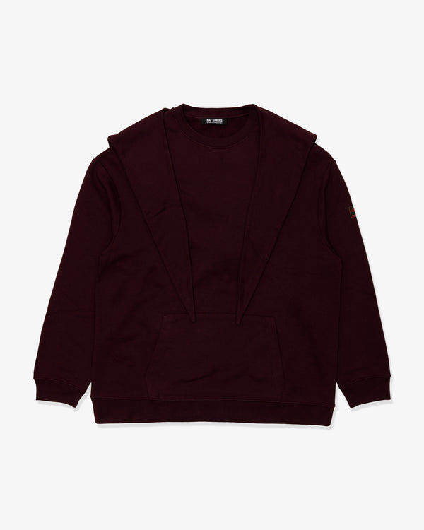 RAF SIMONS - Regular Fit Hoodie - (Dark Aub)