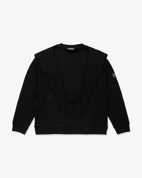 RAF SIMONS - Regular Fit Hoodie With Knot H - (Black)