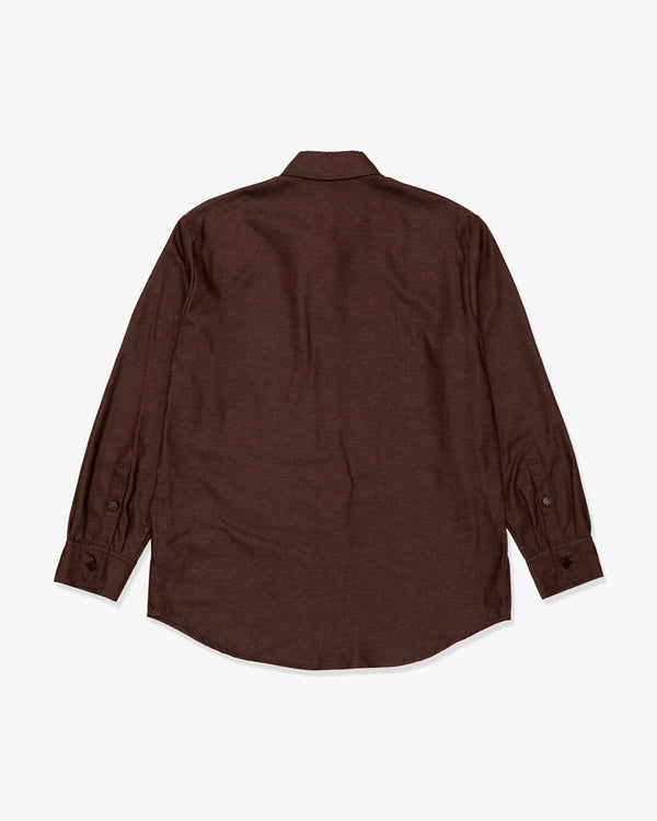 RAF SIMONS - Straight Fit Denim Shirt - (Dark Brown)