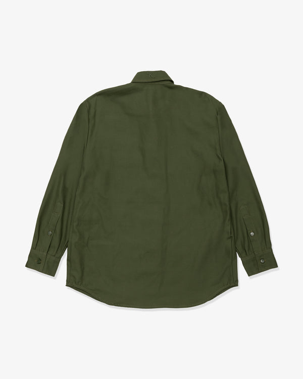 RAF SIMONS - Straight Fit Denim Shirt - (Khaki)