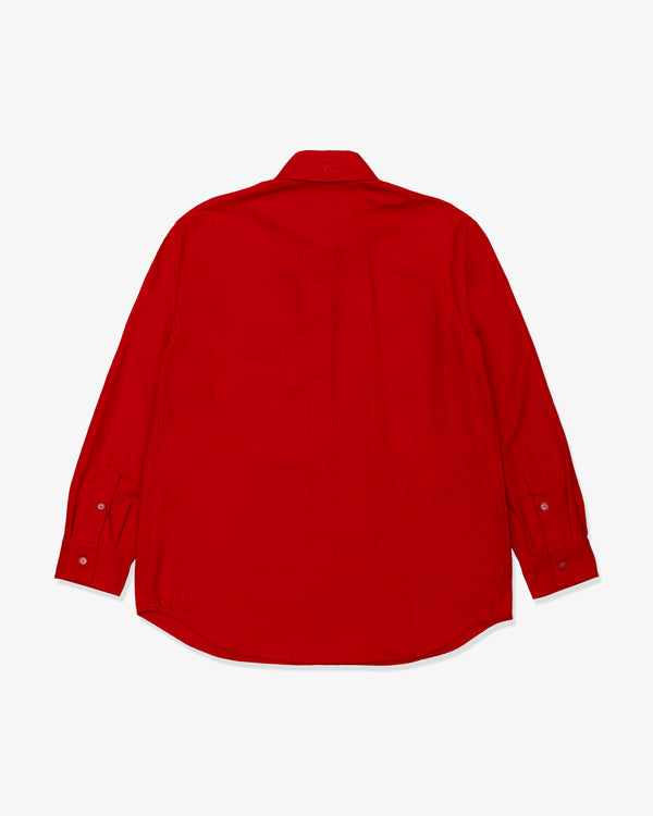 RAF SIMONS - Straight Fit Denim Shirt - (Red)