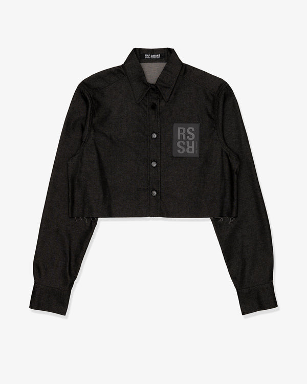 RAF SIMONS - Cropped Denim Shirt - (Black)
