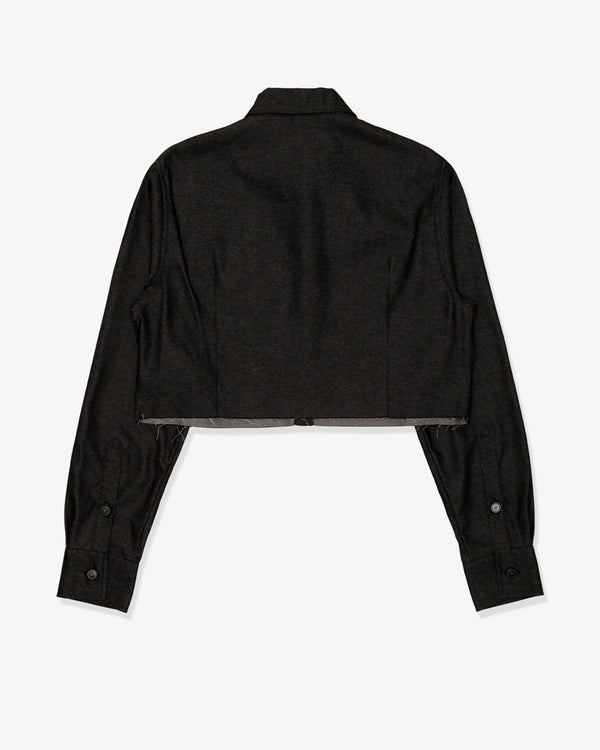 RAF SIMONS - Cropped Denim Shirt - (Black)