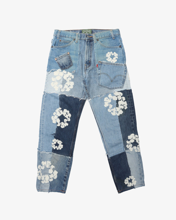 DENIM TEARS - Mvp Patchwork Denim Pant - (Light Wash)