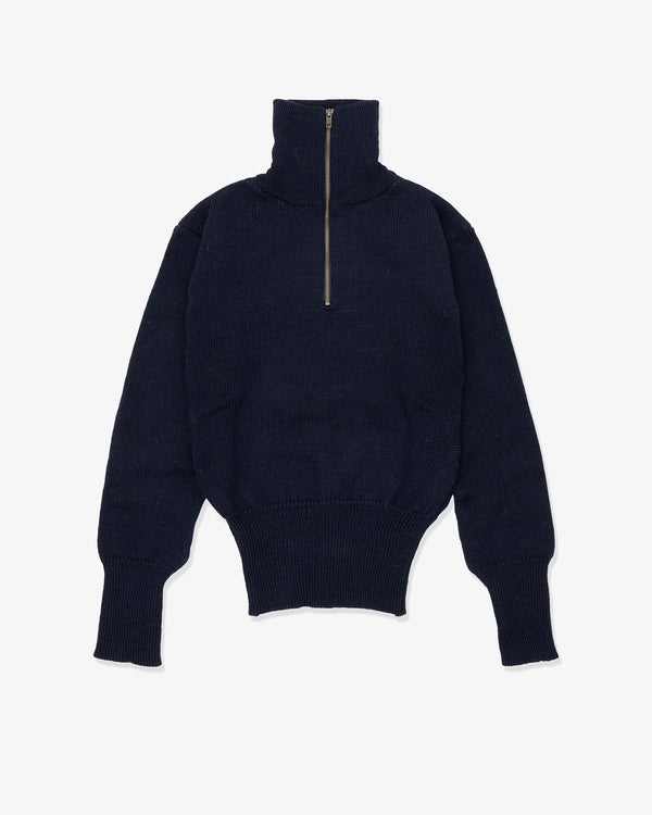 JW MAN - Combed Wool Jersey Embroiderym - (Navy)