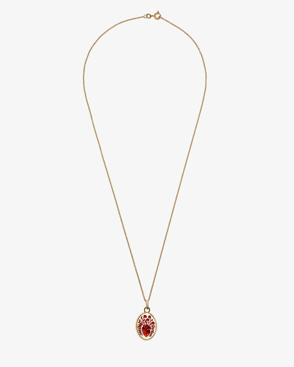 CASTRO - Small Heart Pendant - (Red)