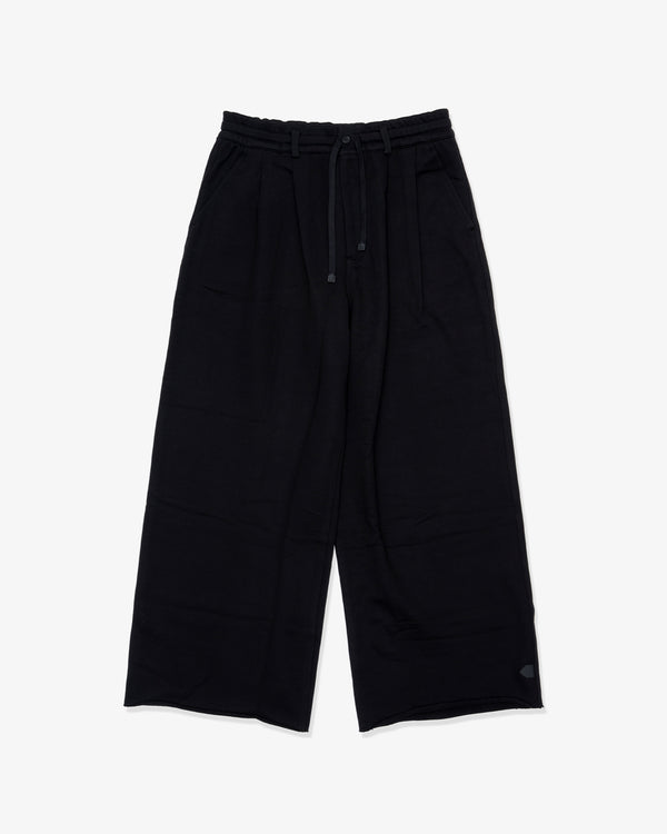 DSM KEI NINOMIYA - Pleated Pants Cotton Back Pile Knit - (Black)
