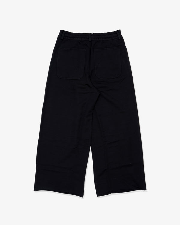DSM KEI NINOMIYA - Pleated Pants Cotton Back Pile Knit - (Black)