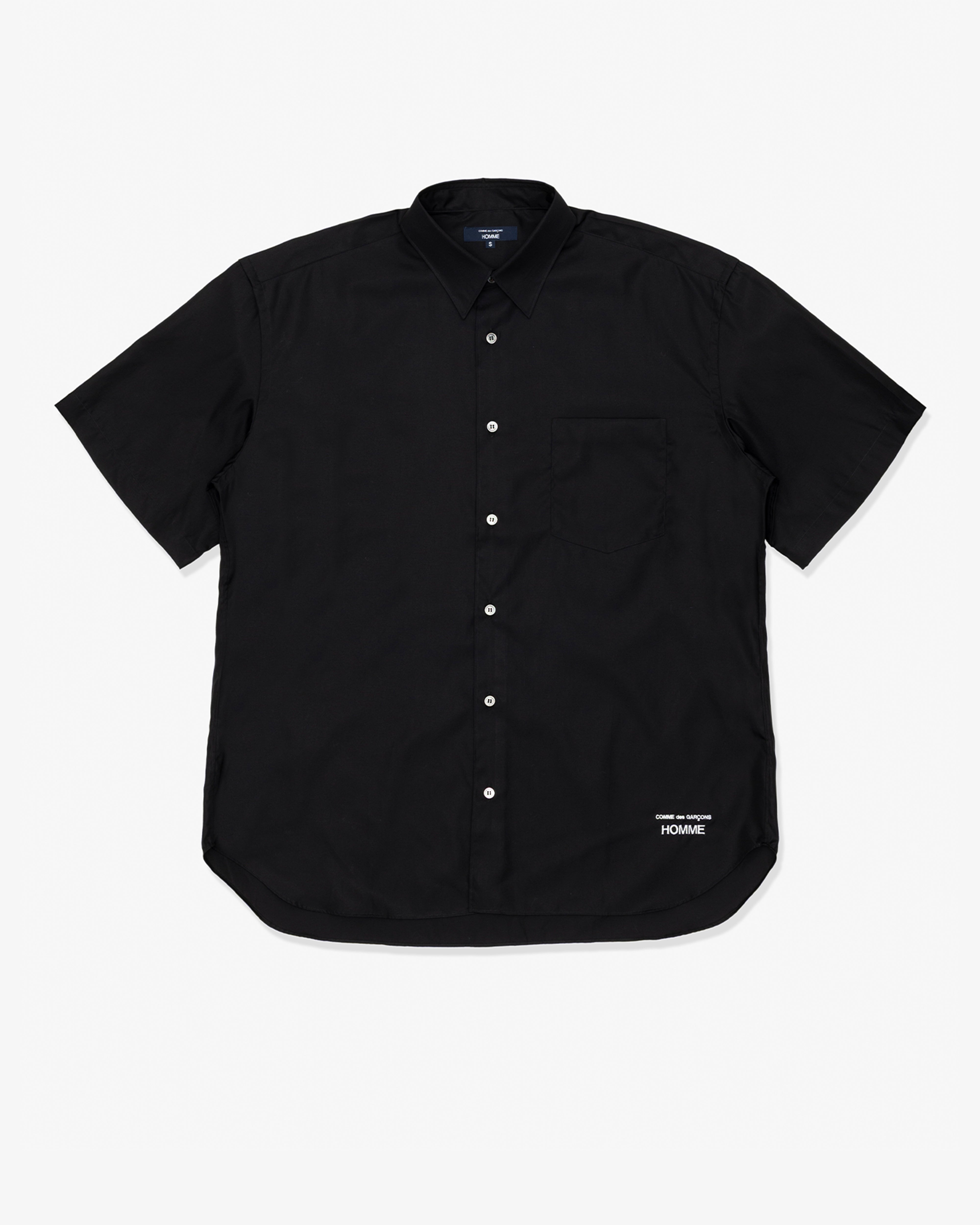 COMME des GARCONS HOMME: Cotton Broad (Black) | DSMG E-SHOP