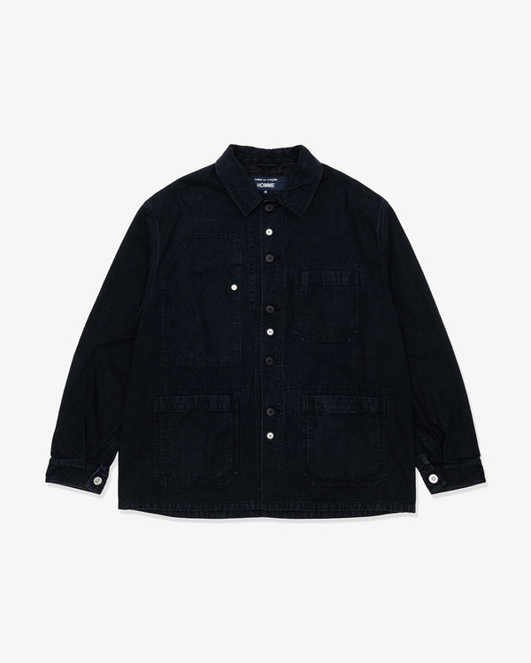 COMME des GARCONS HOMME - Cotton Canvas X Multi Fabrics Mixgarment Treated - (Black Mix)