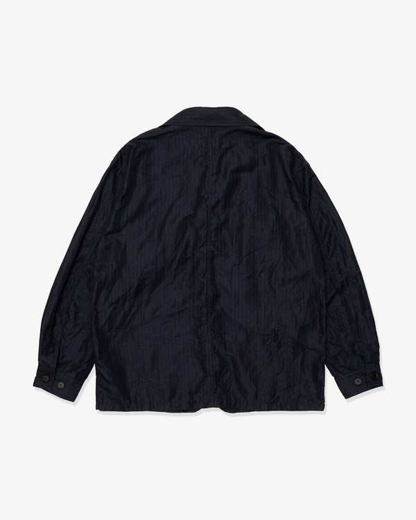COMME des GARCONS HOMME - Polyester Linen Twill Stripegarment Treated - (Navy)
