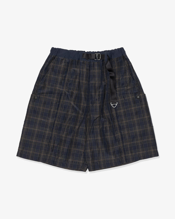 COMME des GARCONS HOMME - Polyester Ramie Check - (Navy)