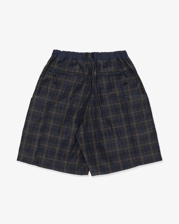COMME des GARCONS HOMME - Polyester Ramie Check - (Navy)