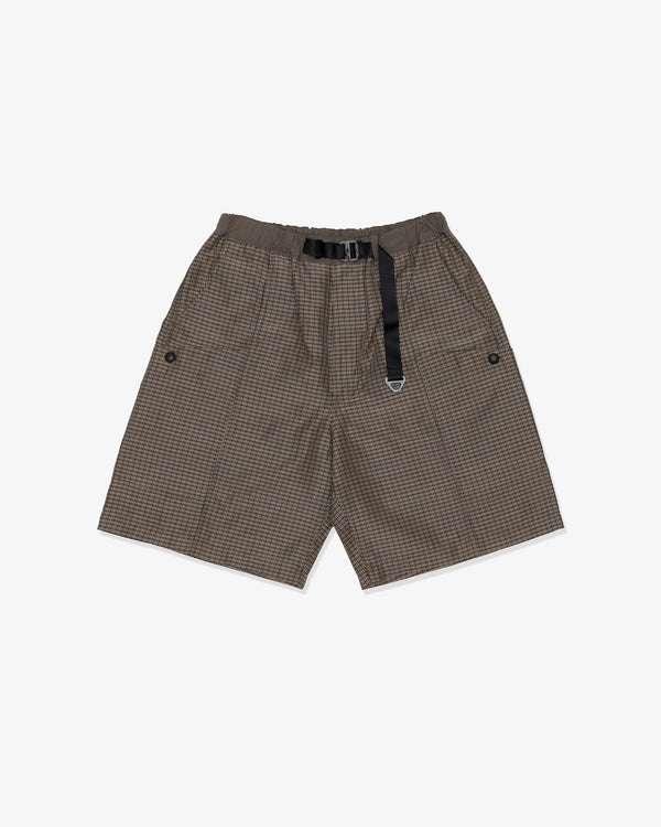 COMME des GARCONS HOMME - Polyester Ramie Check - (Khaki)