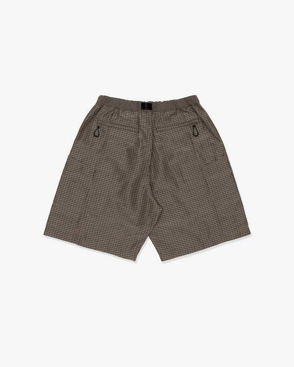 COMME des GARCONS HOMME - Polyester Ramie Check - (Khaki)