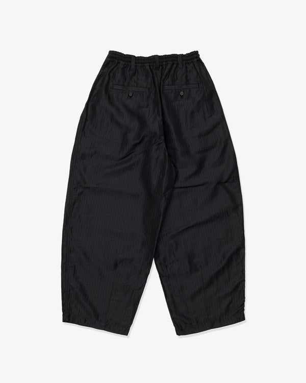 COMME des GARCONS HOMME - Polyester Linen Twill Stripegarment Treated - (Black)