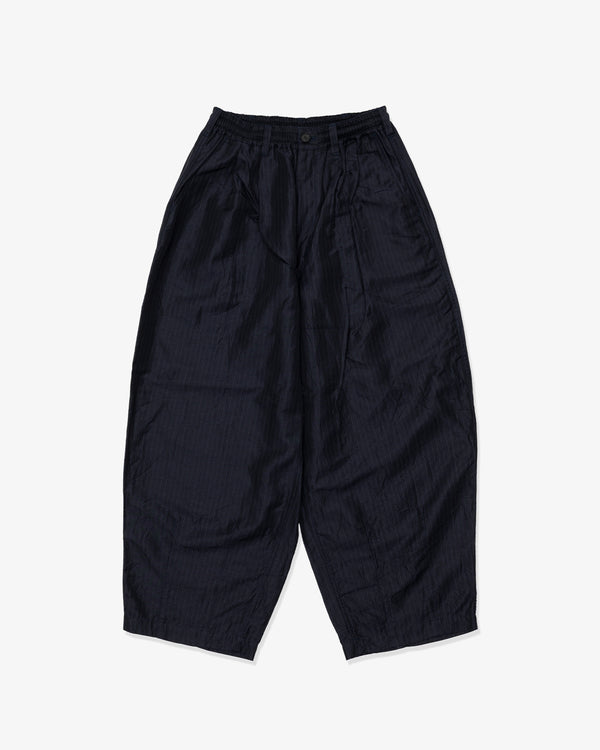 COMME des GARCONS HOMME - Polyester Linen Twill Stripegarment Treated - (Navy)