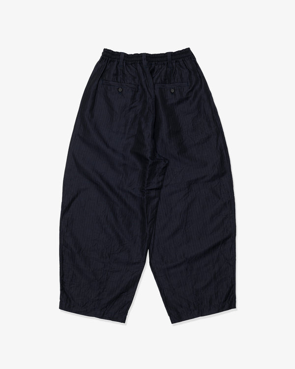 COMME des GARCONS HOMME - Polyester Linen Twill Stripegarment Treated - (Navy)