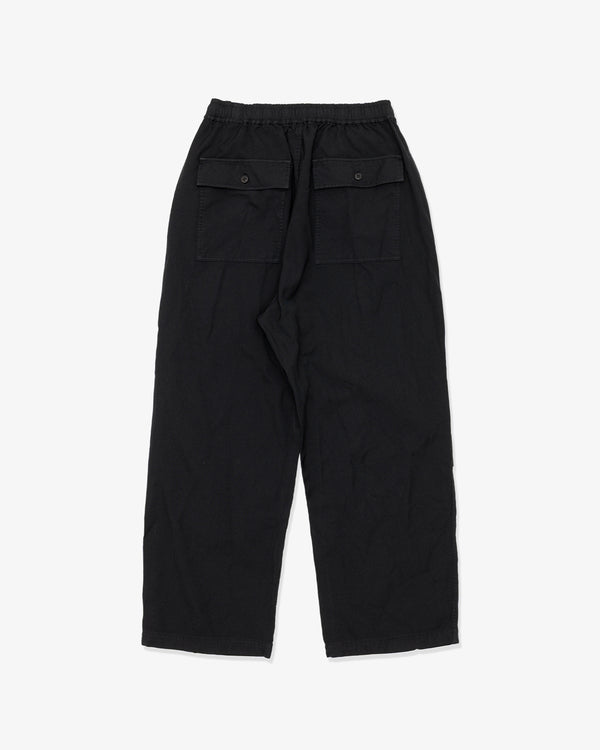 COMME des GARCONS HOMME - Polyester Serge Garment Dyed - (Black)