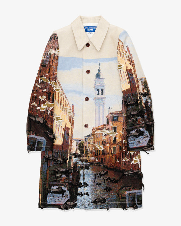 JUNYA WATANABE MAN - Polyester Cotton Gobelin Weave - (Beige/Blk/Lgt Blu)