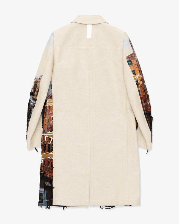 JUNYA WATANABE MAN - Polyester Cotton Gobelin Weave - (Beige/Blk/Lgt Blu)