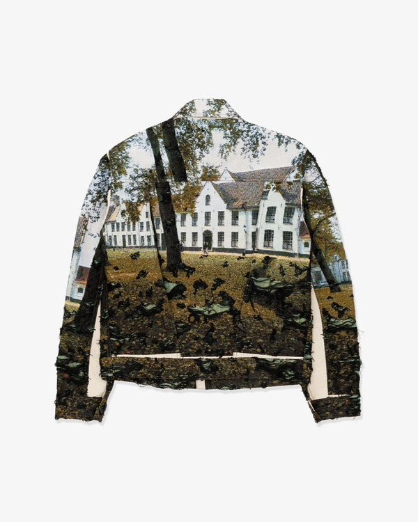 JUNYA WATANABE MAN - Polyester Cotton Gobelin Weave - (Grn/Bk/Lgtblu)