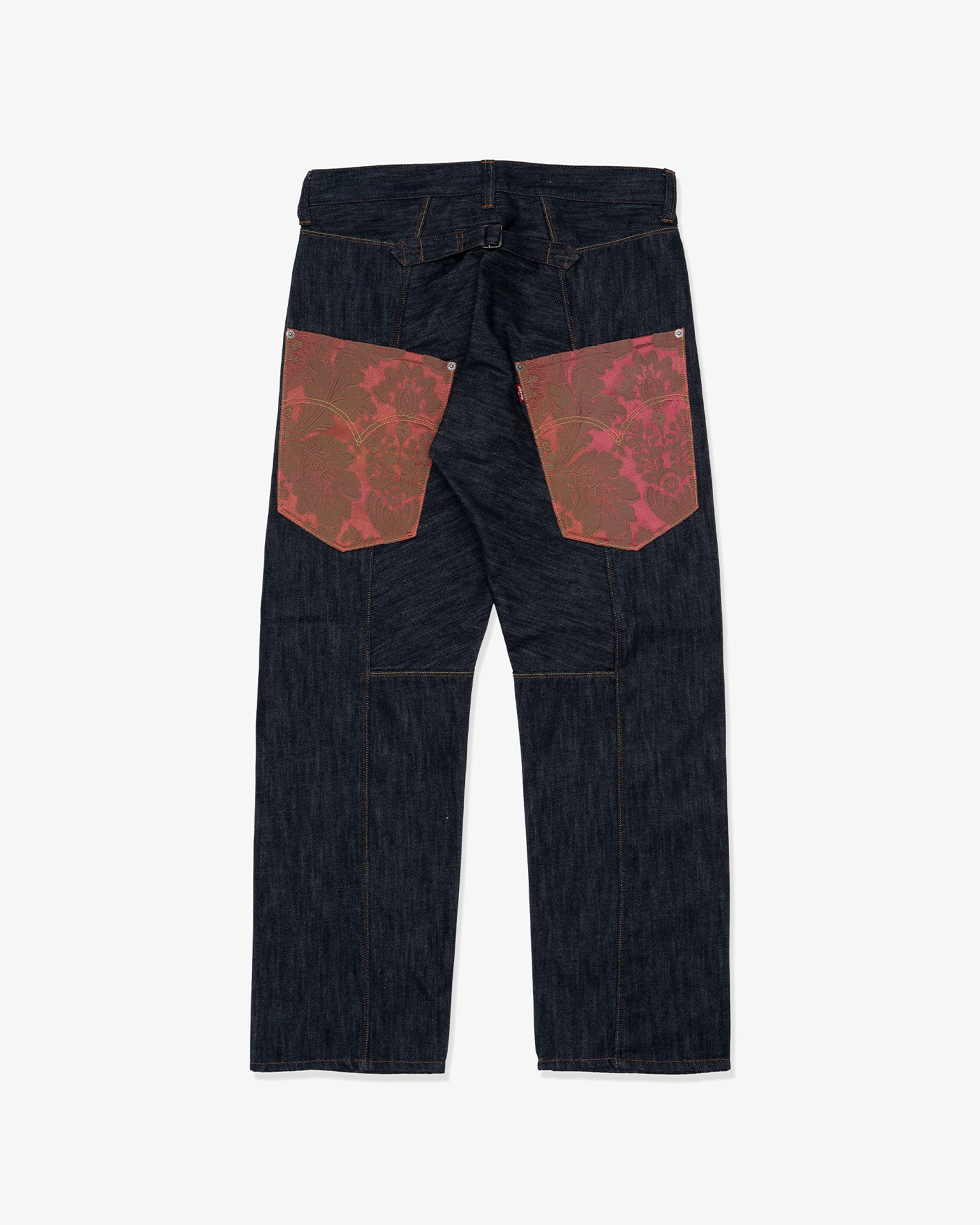 JUNYA WATANABE MAN: Cotton Polyester Denim X Polyester Damask