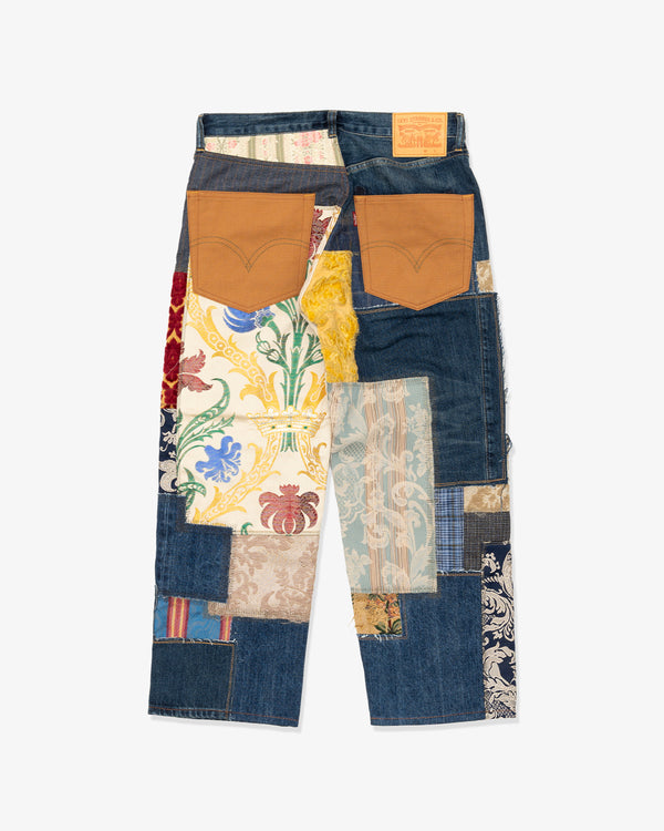JUNYA WATANABE MAN - Cotton Denim Garment Treated Multi Fabrics Mix Levi'S W Name - (Indigo X Mix)
