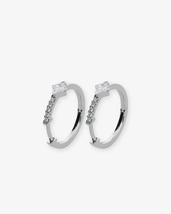 RAPHAELE CANOT - Princess Cut Hoops - (Wg)