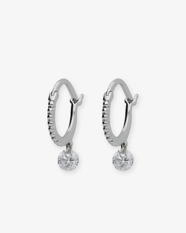 RAPHAELE CANOT - Dia Set Free Mini Hoops - (Wg)