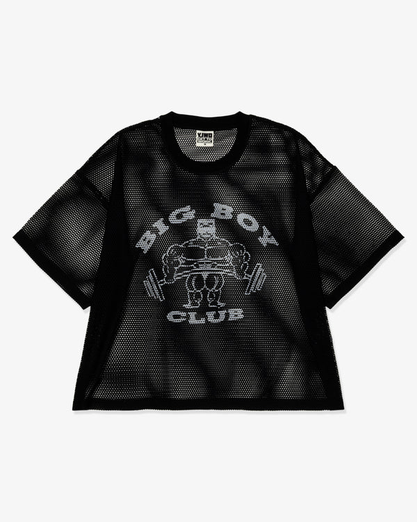 Y,IWO - Big Boy Club Mesh Tee - (Black/White)