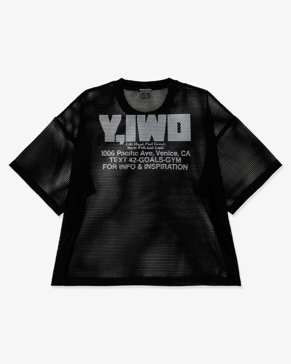 Y,IWO - Big Boy Club Mesh Tee - (Black/White)