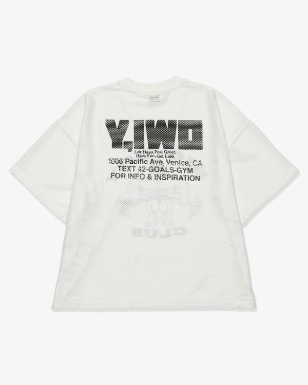 Y,IWO - Big Boy Club Mesh Tee - (White/Black)