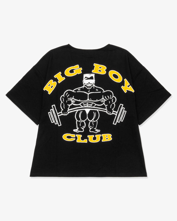 Y,IWO - Big Boy Club Big Box Tee - (Black/Gold/White)