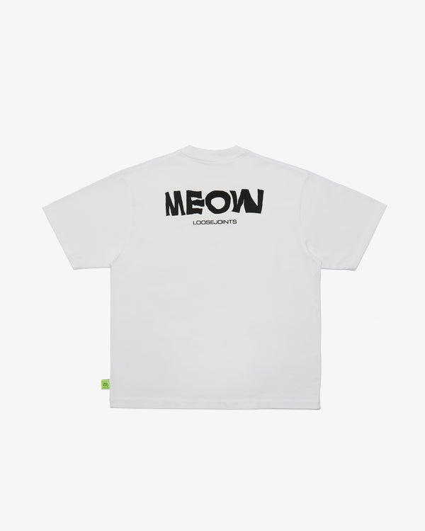 LOOSE JOINTS - Jason Fox - 'Meow' S/S Tee - (Wht)