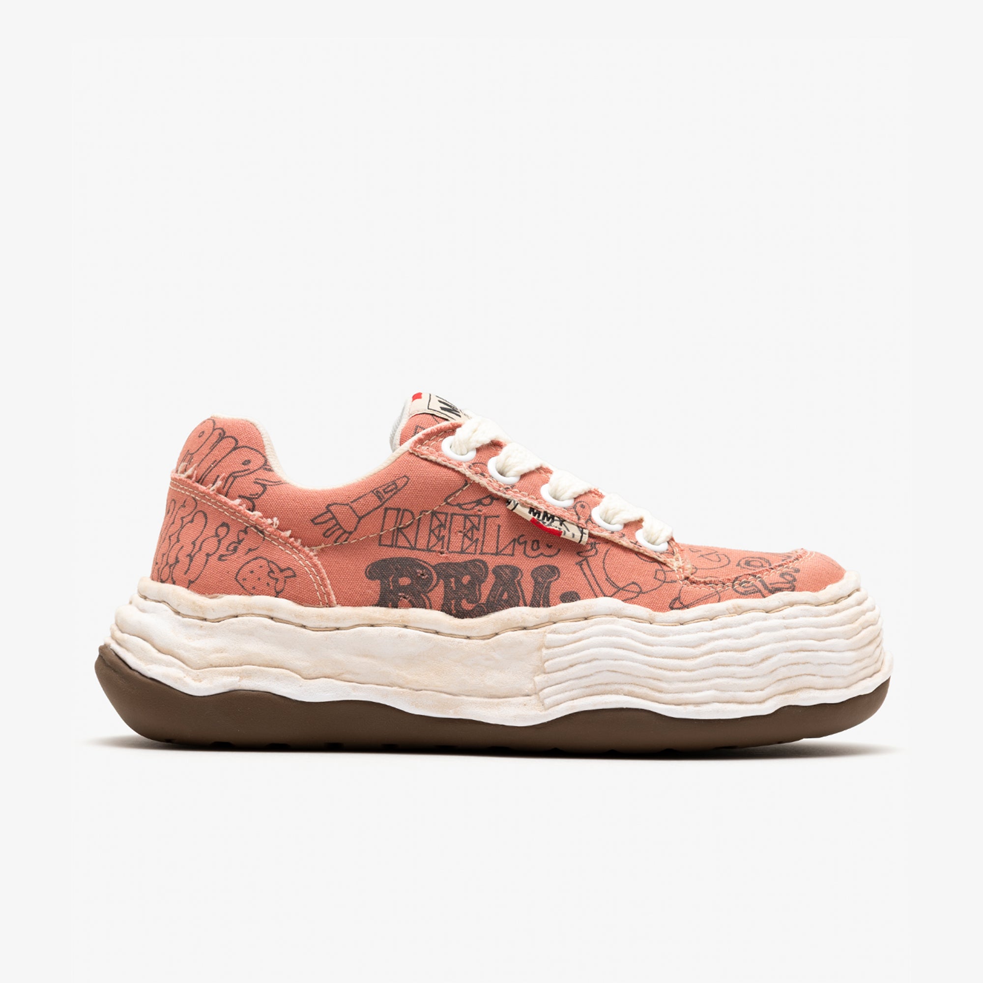 MAISON MIHARA YASUHIRO SNEAKER: Oliver Graffitied Sneaker (Pink