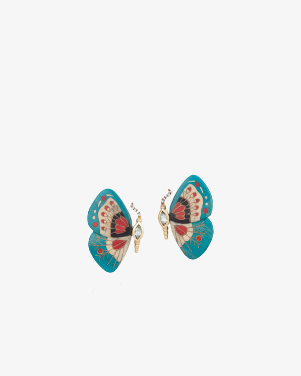 SILVIA FURMANOVICH - Marquetry Earrings With Diamon - (Gold)