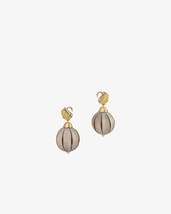 SILVIA FURMANOVICH - Swan-Shaped Earrings With 25Mm - (Gold)