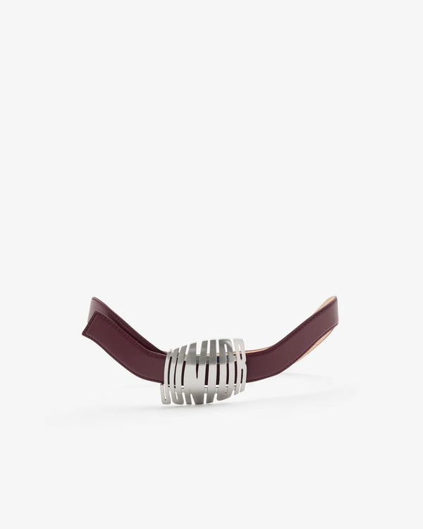 JEAN PAUL GAULTIER - Wavy Belt - (Burgundy)