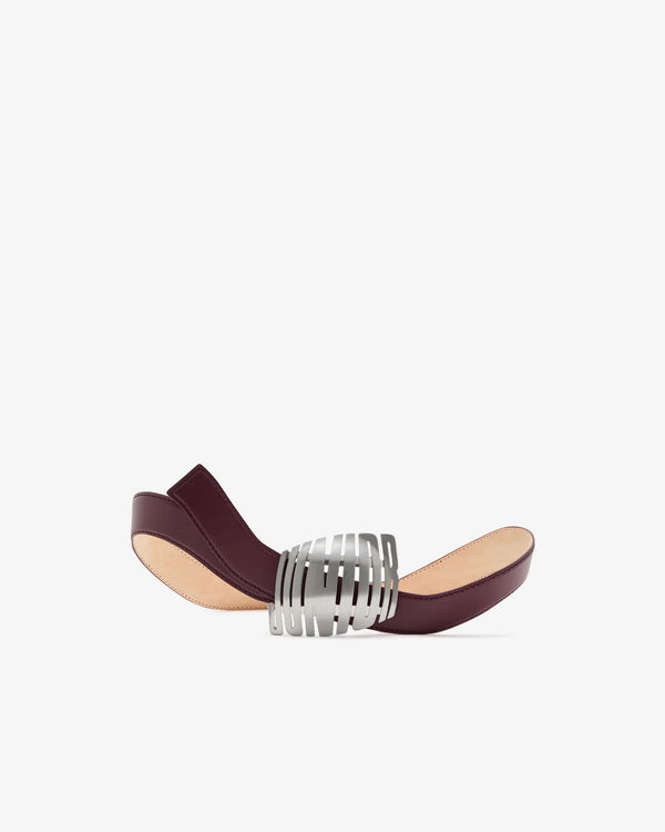 JEAN PAUL GAULTIER - Wavy Belt - (Burgundy)