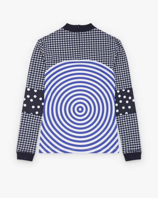 JEAN PAUL GAULTIER - Mix Jersey Knitted Gingham - (White)
