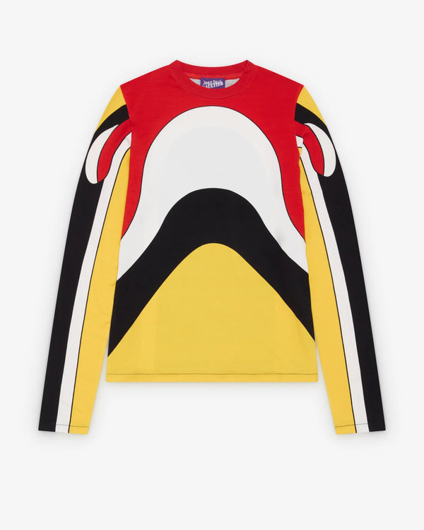 JEAN PAUL GAULTIER - Stretch Cotton Long Sleeves Top - (Multi)
