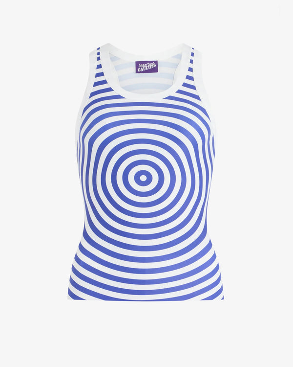 JEAN PAUL GAULTIER - Jersey Lycra Asymetric Tank Top - (White)