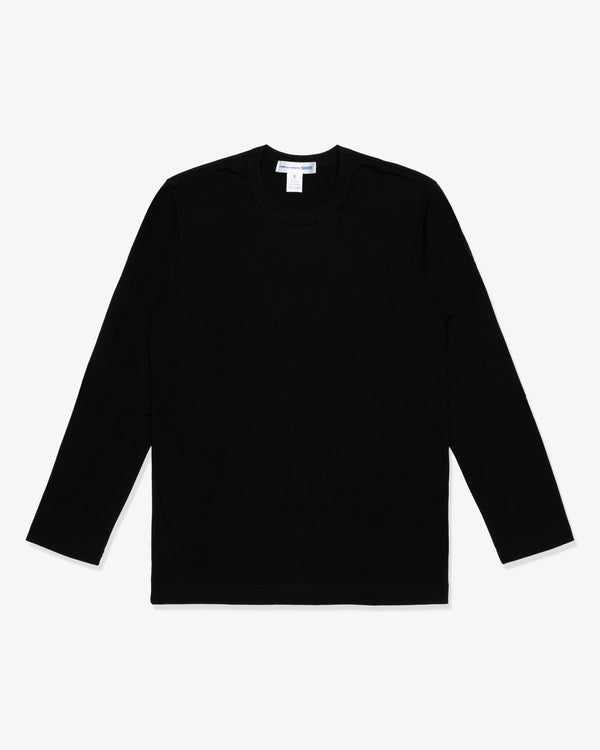 SHIRT - Cotton Jersey Plain - (Black)