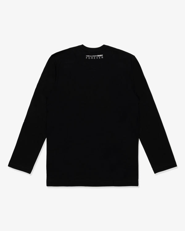SHIRT - Cotton Jersey Plain - (Black)