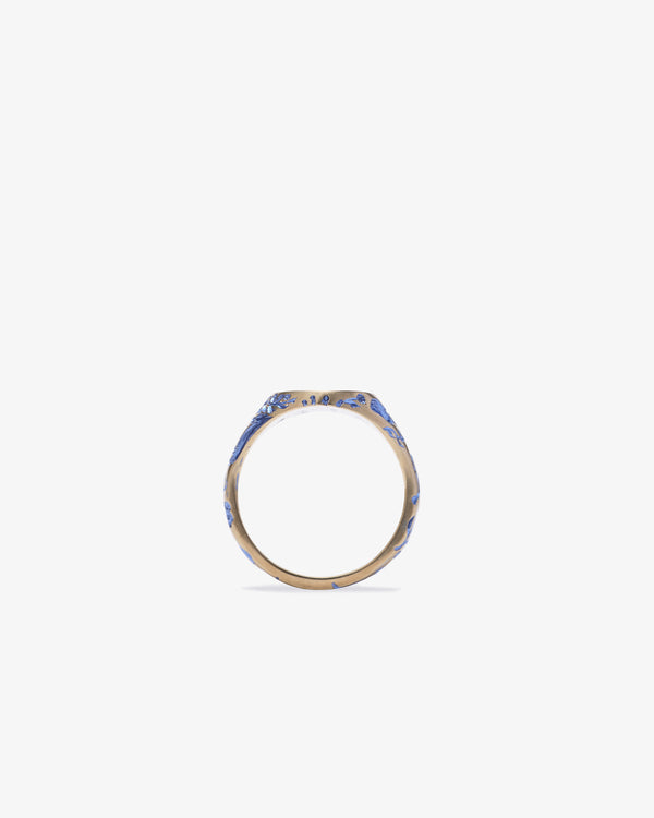 CASTRO - Mini Heart Ring - (Blue)