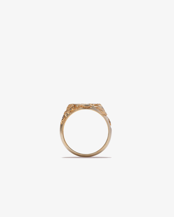 CASTRO - Mini Octopus Signet - (Gold)