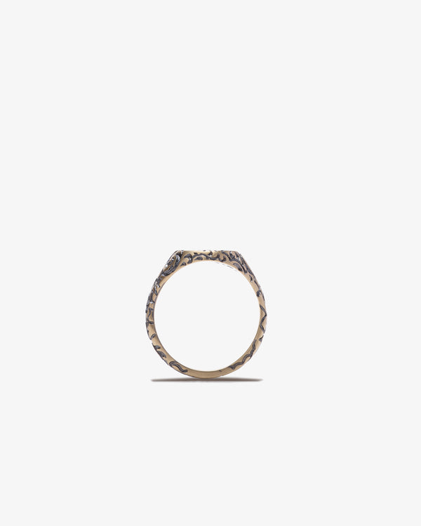 CASTRO - Mini Rabbit And Moon Signet - (Black)