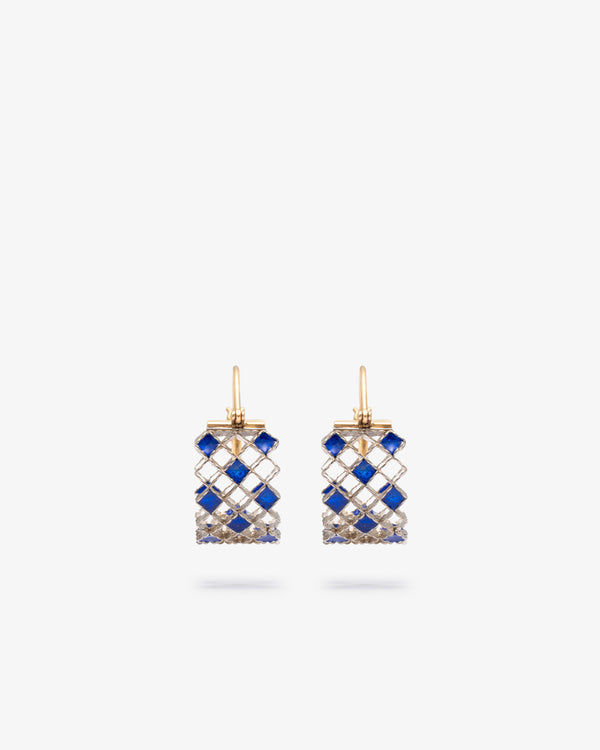 NIKOLLE RADI - Prussian Blue 17Mm Glass Pliqu - (G)